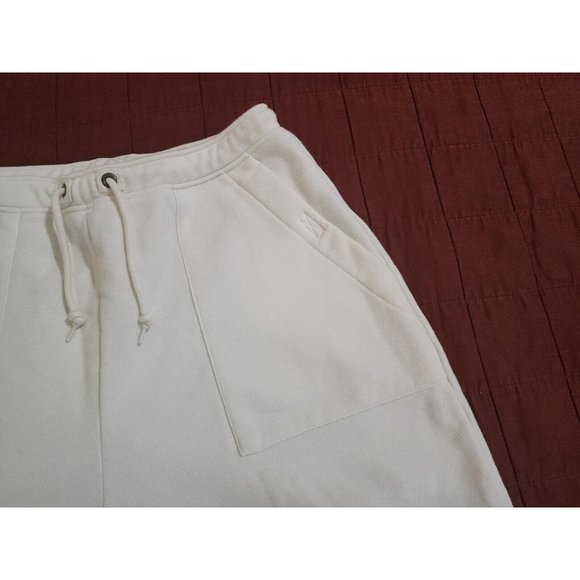 LRL Lauren Ralph Lauren Women’s Cream Shorts Size 8 Drawstring Fleece lined NICE - Picture 3 of 10